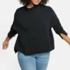 Sheego Sweatshirt - Schwarz