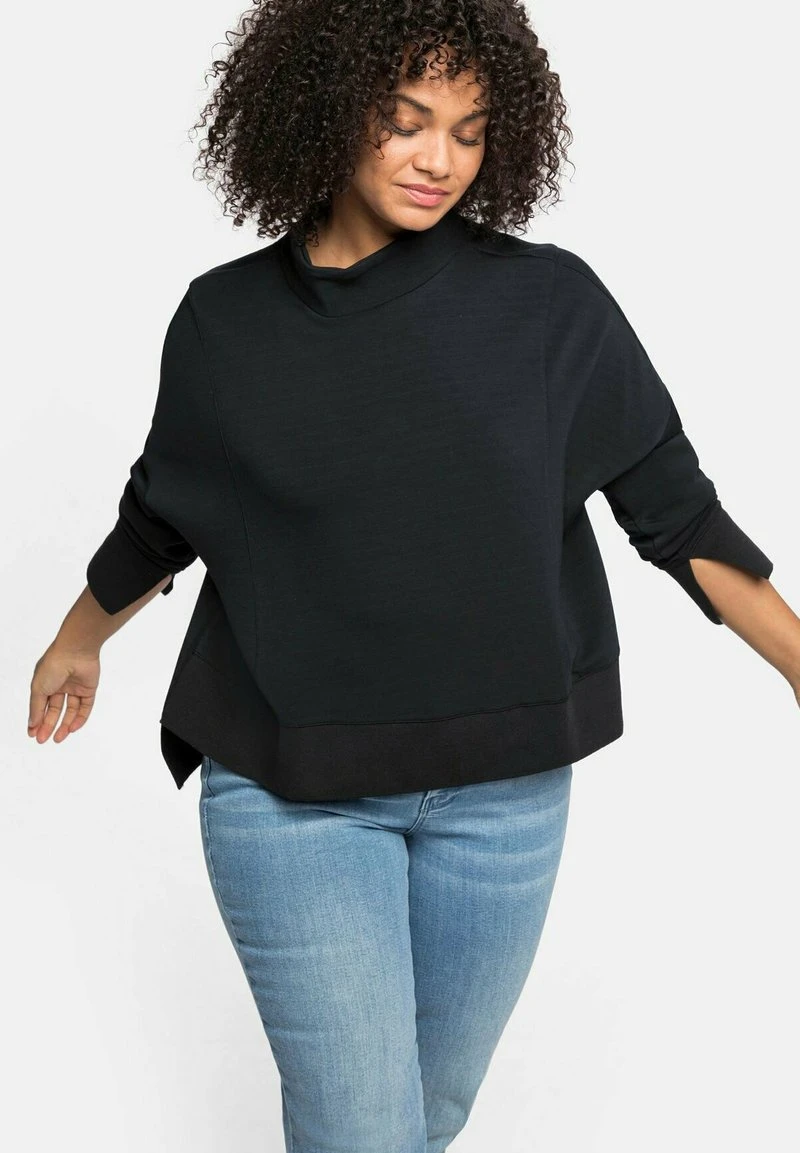Sheego Sweatshirt - Schwarz 3 Sheego Sweatshirt - Schwarz