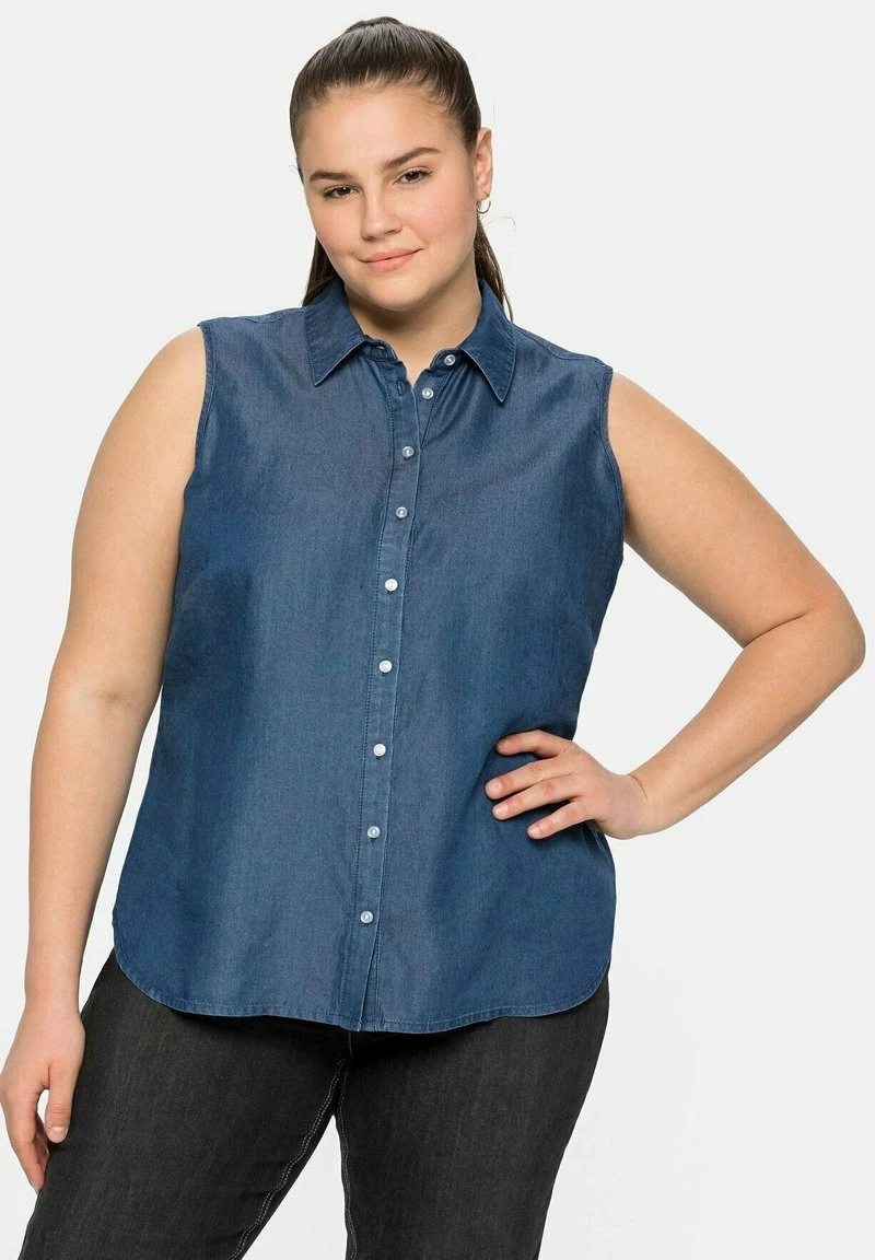 Sheego Hemdbluse - Light Blue Denim 3 Sheego Hemdbluse - Light Blue Denim