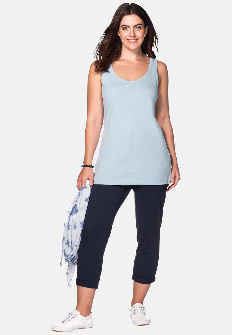 Sheego Stoffhose - Marine 4 Sheego Stoffhose - Marine – Bild 2