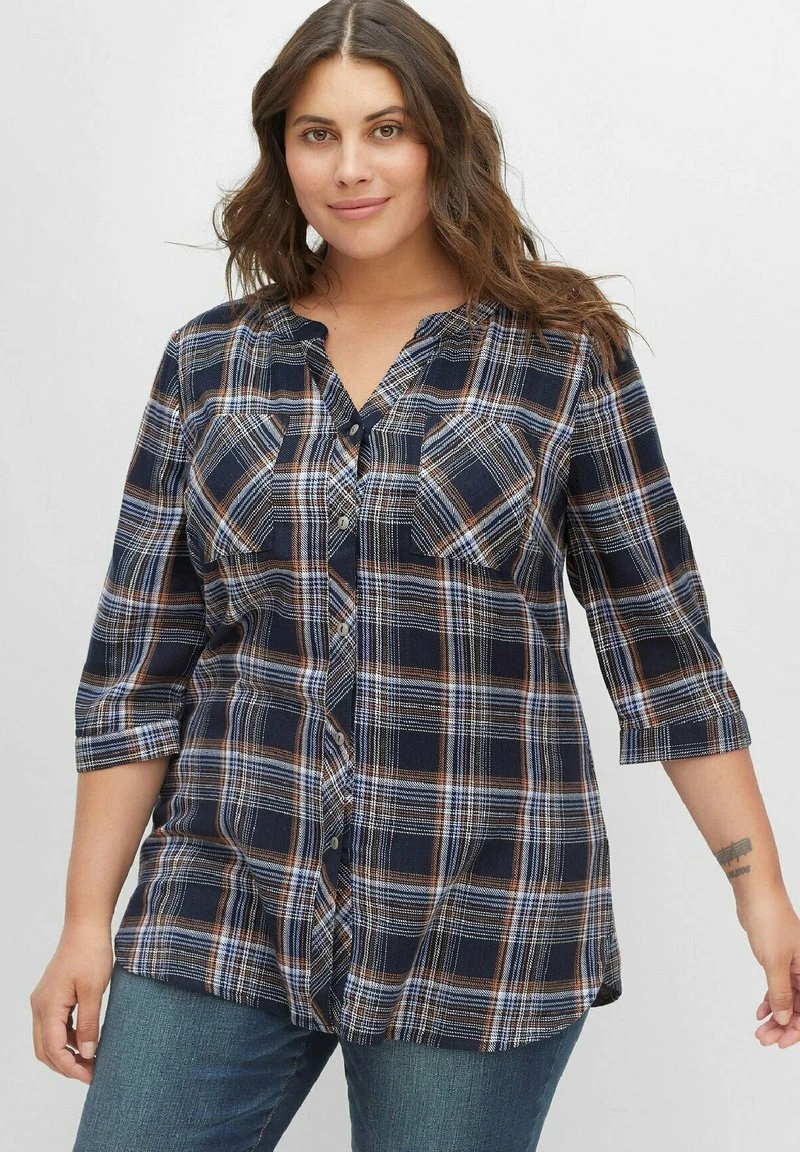 Sheego Bluse - Nachtblauoffwhite 3 Sheego Bluse - Nachtblauoffwhite