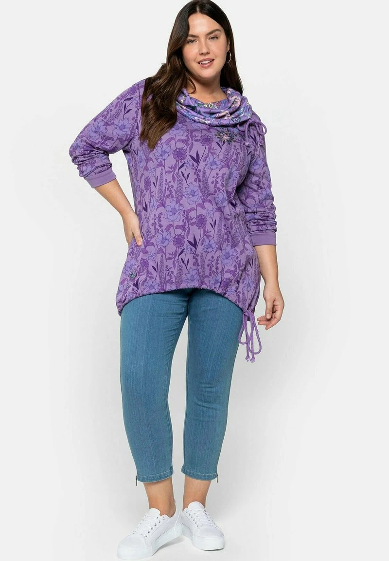 Sheego Sweatshirt - Pastelllila 4 Sheego Sweatshirt - Pastelllila – Bild 2