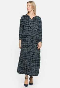 Sheego Blusenkleid - Marine Bedruckt