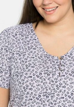 Sheego T-Shirt Print - Lavendel -Sheego 04f7d69d82064f6594760a2cb2d9b58e