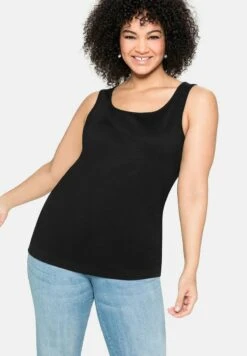 Sheego TANK - Top - Schwarz