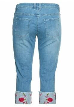 Sheego Jeans Shorts - Light Blue Denim -Sheego 05d83bcaaa9246218b7e15f8e2859b79