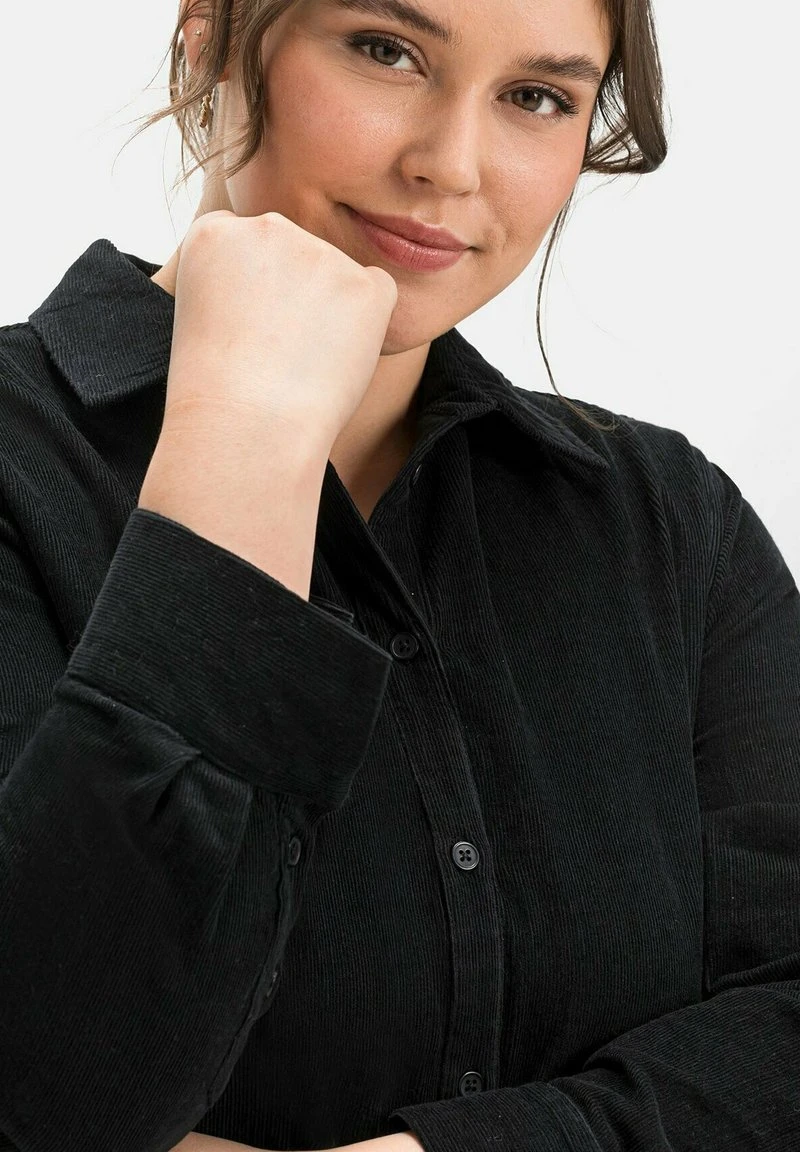 Sheego Hemdbluse - Schwarz 6 Sheego Hemdbluse - Schwarz – Bild 4