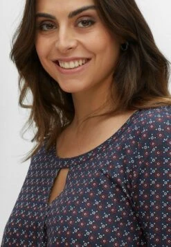 Sheego 3/4-ARM - Langarmshirt - Nachtblau Bedruckt -Sheego 07b3a4a4b90a475885f99e4501baa8f8