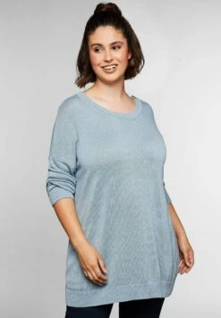Sheego Strickpullover - Hellblau -Sheego 07f3c5a1ec7848508fd3691688277c0f 1