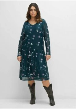 Sheego Jerseykleid - Tiefgrün Bedruckt 11 Sheego Jerseykleid - Tiefgrün Bedruckt -Sheego 0801aeb556574492ba8fd6b7519439a9 1