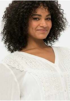 Sheego Hemdbluse - Weiß 11 Sheego Hemdbluse - Weiß -Sheego 0981ba4001e447dab1e7c51f277994b8