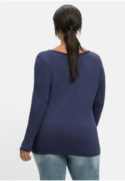 Sheego LANGARM - Langarmshirt - Dark Blue -Sheego 0989a304f5344a6da6ab5d685a92f73f