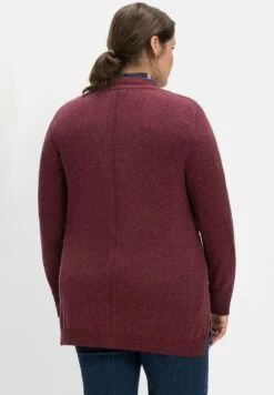 Sheego Strickjacke - Weinrot Meliert 10 Sheego Strickjacke - Weinrot Meliert -Sheego 0aab3325264946deae6a2b656d8624e0