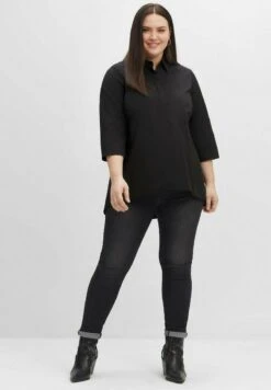 Sheego Hemdbluse - Schwarz 9 Sheego Hemdbluse - Schwarz -Sheego 0b159232af294cf49ec3f1c1d4da2e13
