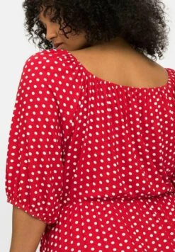 Sheego Jerseykleid - Rot Gemustert -Sheego 0b8bf27c20824b37ae93e28dcdc5d3ed