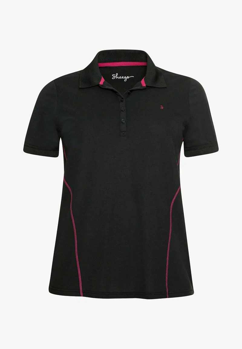 Sheego Poloshirt - Schwarz 7 Sheego Poloshirt - Schwarz – Bild 5
