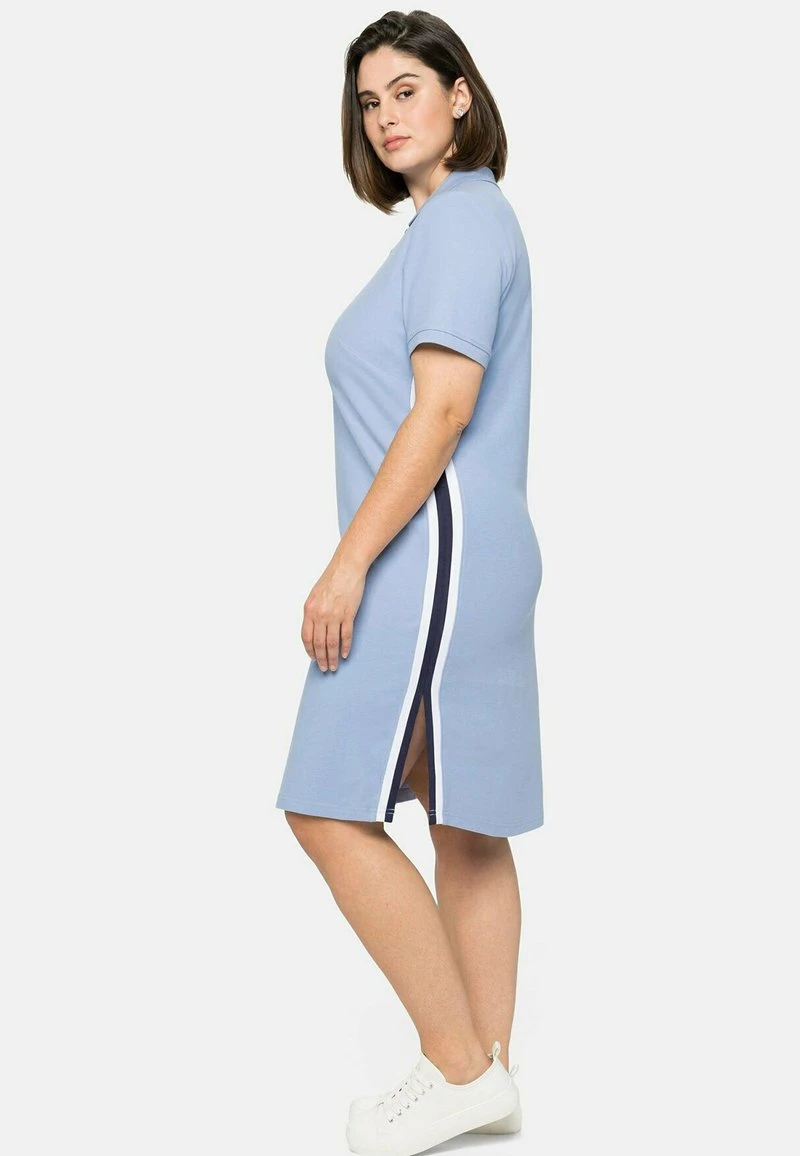 Sheego Blusenkleid - Mittelblau 6 Sheego Blusenkleid - Mittelblau – Bild 4