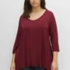 Sheego Langarmshirt - Weinrot -Sheego 0c7d2d381c814bda84052ba2eda6356d