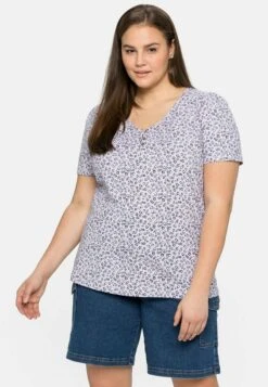 Sheego T-Shirt Print - Lavendel