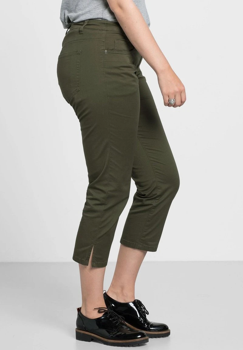 Sheego Jeans Slim Fit - Dunkelkhaki 6 Sheego Jeans Slim Fit - Dunkelkhaki – Bild 4