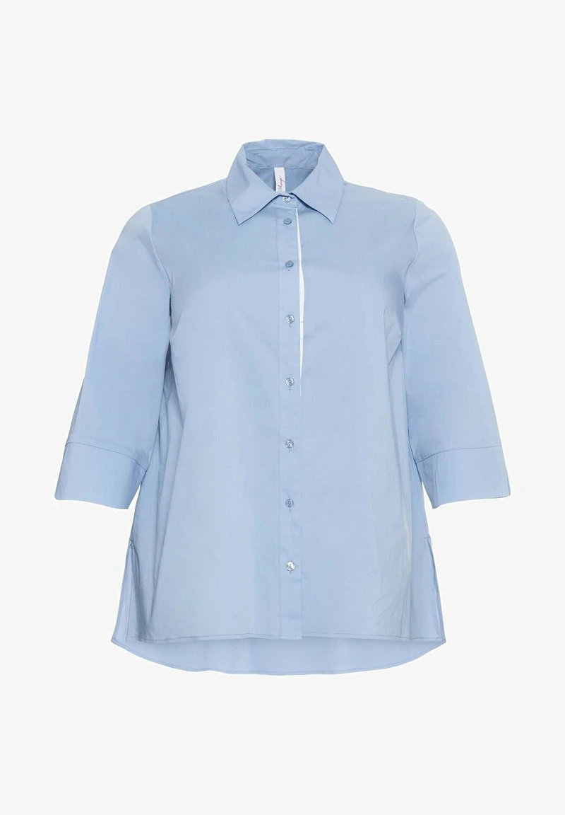 Sheego Hemdbluse - Mittelblau 7 Sheego Hemdbluse - Mittelblau – Bild 5