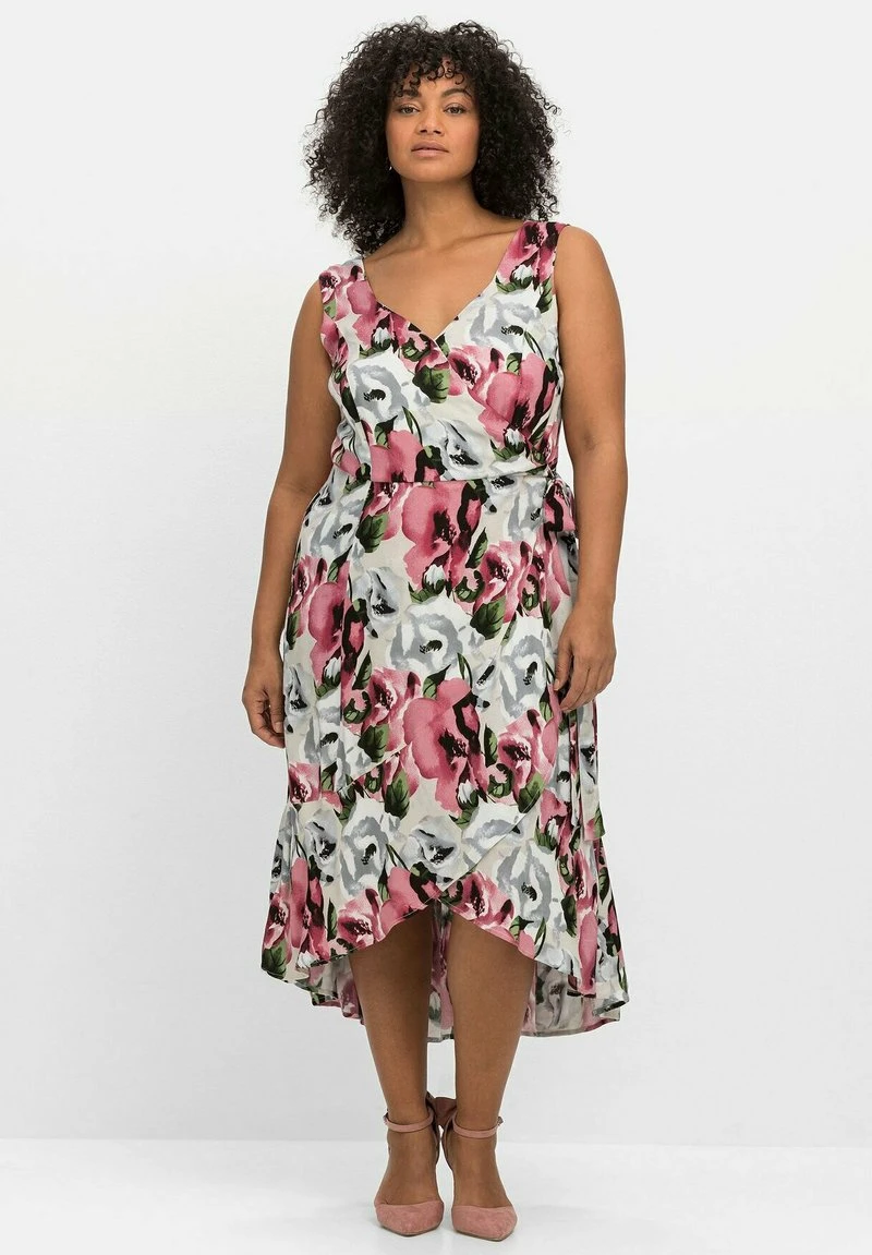 Sheego Freizeitkleid - Weiß Gemustert 3 Sheego Freizeitkleid - Weiß Gemustert