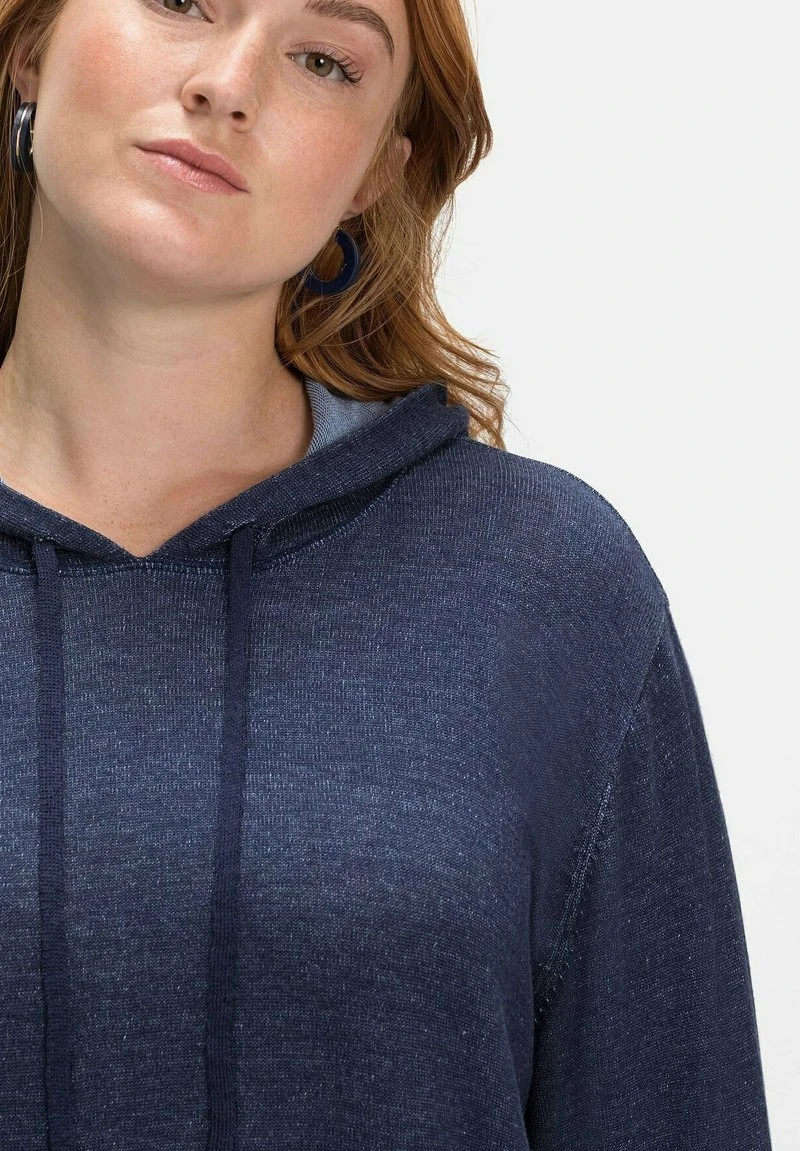 Sheego Strickpullover - Marine 6 Sheego Strickpullover - Marine – Bild 4