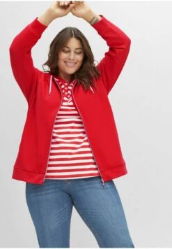 Sheego Sweatjacke - Mohnrot 11 Sheego Sweatjacke - Mohnrot -Sheego 10327bb1af624721bb8d03d7908dcc29