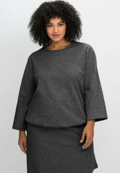 Sheego Langarmshirt - Rauchgrau Meliert 13 Sheego Langarmshirt - Rauchgrau Meliert -Sheego 10acd3dd906b4ef8b2c7cf8f912fbd01 1