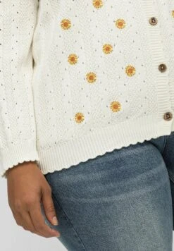 Sheego Strickjacke - Offwhite Gemustert 11 Sheego Strickjacke - Offwhite Gemustert -Sheego 11bd45e227cf431bb778227ba5288f54