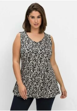 Sheego Top - Schwarz Gemustert -Sheego 11ce8d3daa0741a0b5d944dfe7be942a 1