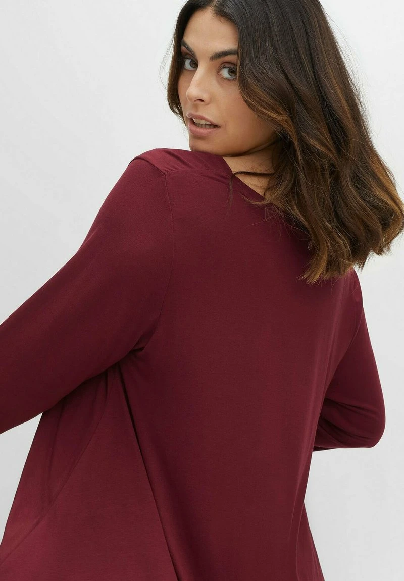 Sheego Langarmshirt - Weinrot 5 Sheego Langarmshirt - Weinrot – Bild 3