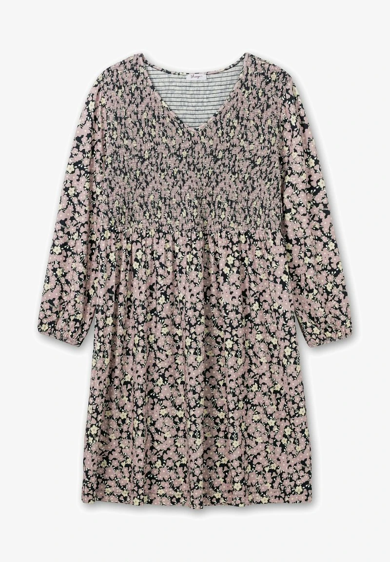 Sheego Jerseykleid - Grau Gemustert 7 Sheego Jerseykleid - Grau Gemustert – Bild 5