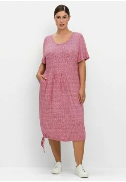 Sheego Jerseykleid - Orchidee Gemustert