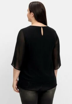 Sheego Bluse - Schwarz 10 Sheego Bluse - Schwarz -Sheego 142cced566524c9b9d05a31dc6f63ff4