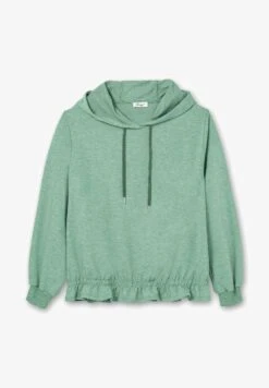 Sheego Kapuzenpullover - Salbeigrün 12 Sheego Kapuzenpullover - Salbeigrün -Sheego 14355b2fa29d49949763de5bba0a19e9