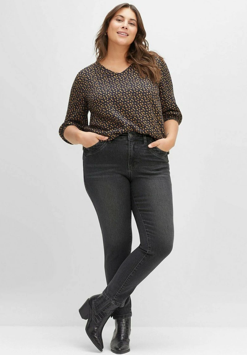 Sheego Jeans Slim Fit - Grey Denim 4 Sheego Jeans Slim Fit - Grey Denim – Bild 2