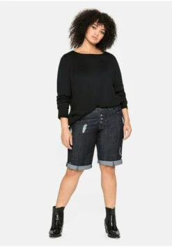 Sheego Jeans Shorts - Blue Black Denim 13 Sheego Jeans Shorts - Blue Black Denim -Sheego 15a546022b6145888b6591906a5efc2a 1
