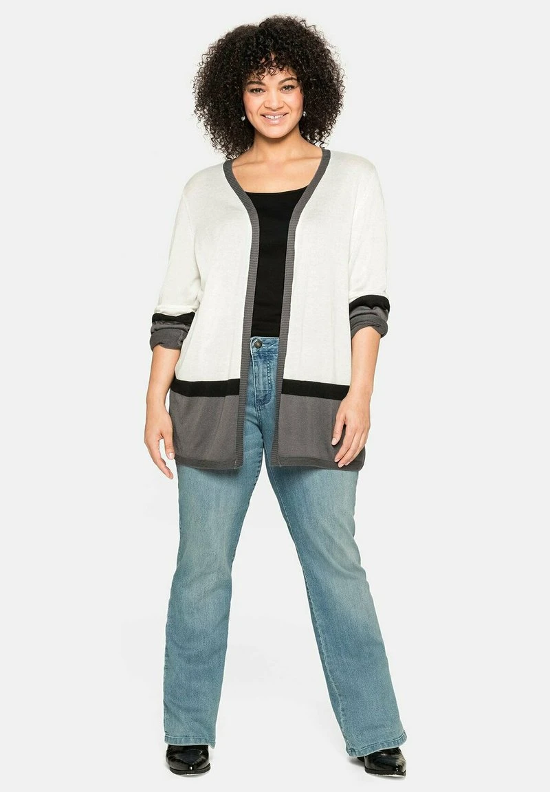 Sheego Strickjacke - Offwhite 4 Sheego Strickjacke - Offwhite – Bild 2