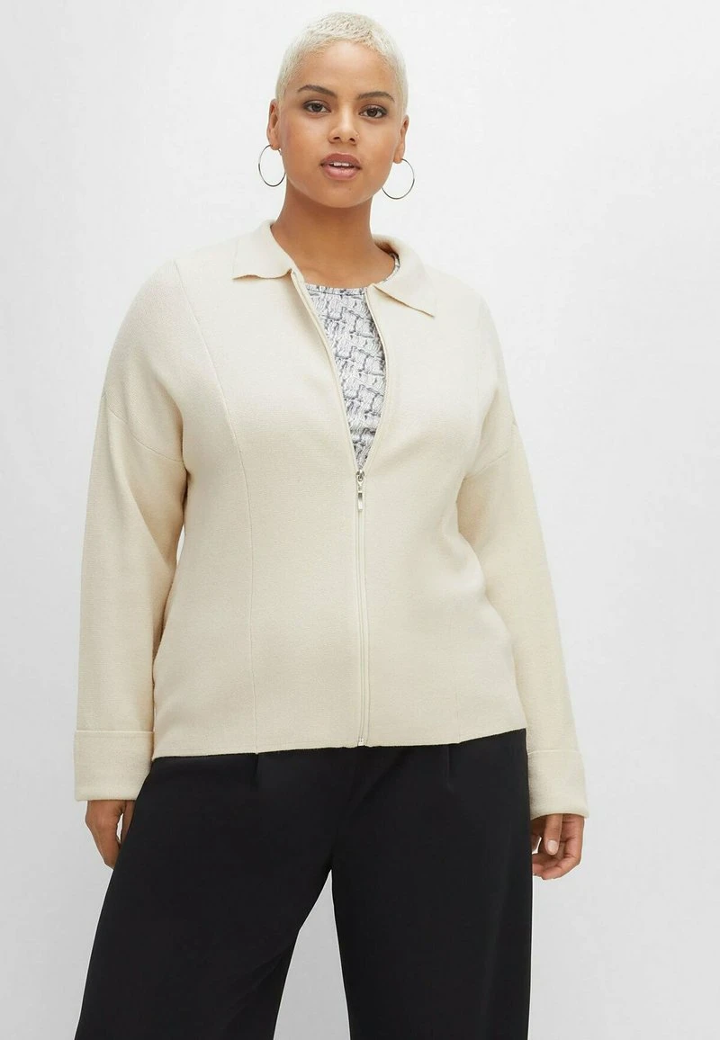 Sheego Strickjacke - Ecru 3 Sheego Strickjacke - Ecru