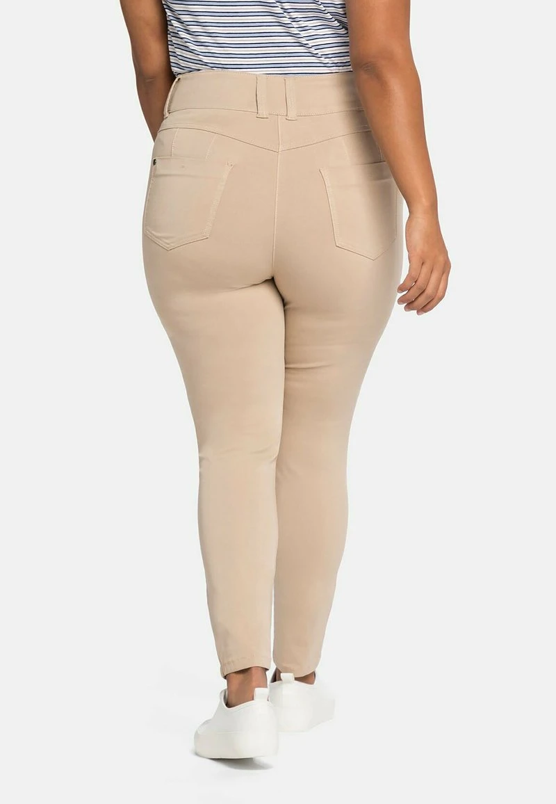 Sheego Stoffhose - Beigefarben 5 Sheego Stoffhose - Beigefarben – Bild 3