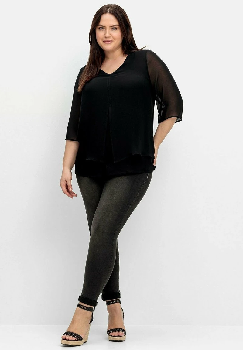 Sheego Bluse - Schwarz 4 Sheego Bluse - Schwarz – Bild 2