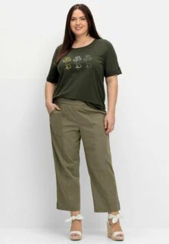 Sheego Bluse - Dunkeloliv -Sheego 179ae0c7846e4e7f88b9d7e89dff8107