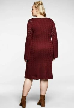 Sheego Etuikleid - Weinrot -Sheego 17ed592b1d584bb7823a99c8cead0499