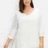 Sheego Langarmshirt - Offwhite -Sheego 1812c3f5ac0e470aa9a90469c52b6154