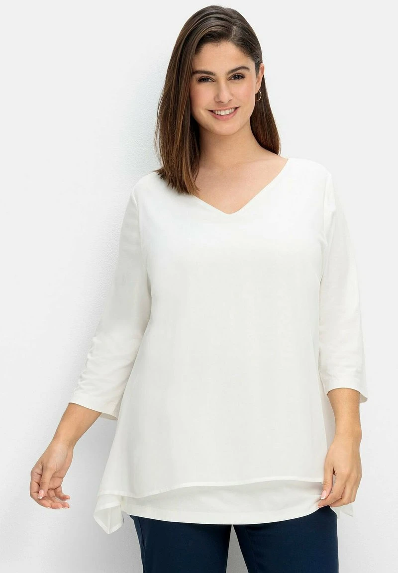 Sheego Langarmshirt - Offwhite 3 Sheego Langarmshirt - Offwhite