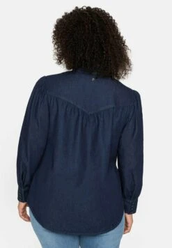 Sheego Hemdbluse - Dark Blue Denim -Sheego 18e39686faaf49eb974d75e9e7e9f30c