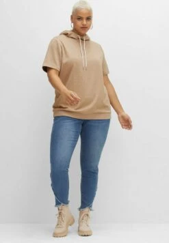 Sheego KAPUZENSHIRT - T-Shirt Print - Cappuccino Meliert 9 Sheego KAPUZENSHIRT - T-Shirt Print - Cappuccino Meliert -Sheego 19a40784a0264747a209483e6a804b14