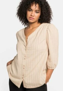 Sheego 3/4 ARM - Bluse - Camelfarben -Sheego 19b7f4bac4a94687b9b80db6d8d54ecc