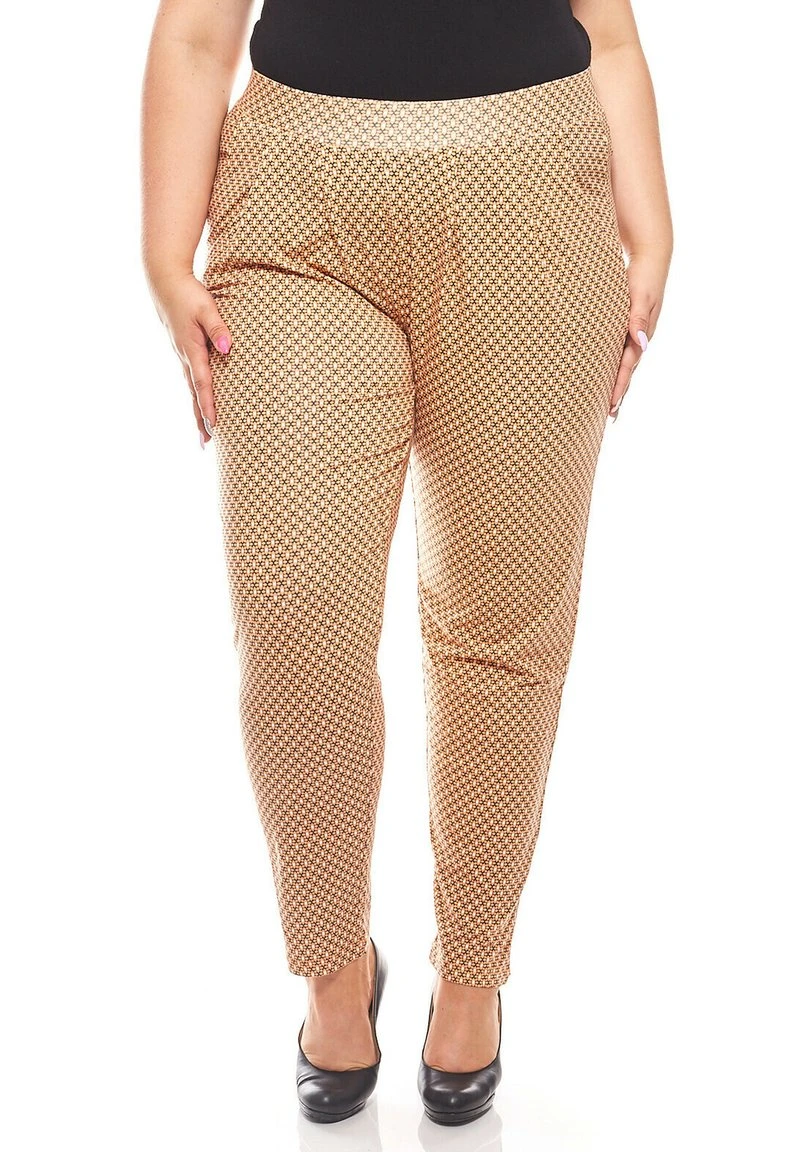 Sheego GRAFIK PRINT - Stoffhose - Orange 4 Sheego GRAFIK PRINT - Stoffhose - Orange – Bild 2